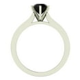 thumbnail image 3 of 6 Prong Black & White Diamond Accented Engagement Ring 3/4 Carat Total Weight 14K White Gold, 3 of 5