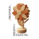 thumbnail image 3 of Set de posavasos de girasol alfombra de madera • Diseño antideslizante resistente al calor • Posavasos decorativos para girasoles ideales para tazas de té de café, 3 of 6
