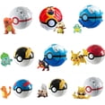 thumbnail image 3 of Figura de Anime de Pokémon, Bola de elfo, Pikachu, Charmander, Litten, Rockruff, Pokeball deformado, monstruo de bolsillo, modelo Variant, juguete para regalo para niño, 3 of 4