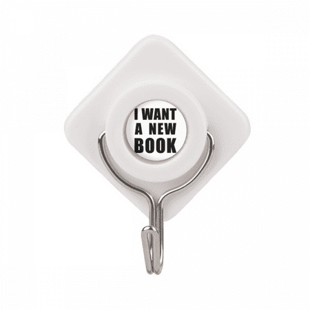 

I Want A New Book Art Deco Fashion Adhesive Wall Hooks Hanging Self Sticky