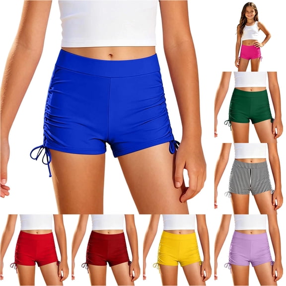 TBWNWG Girls Casual Solid Swim Bottoms for Kids - Lightweight Comfortable Beachwear Bottoms for Girls Ideal for Everyday Play