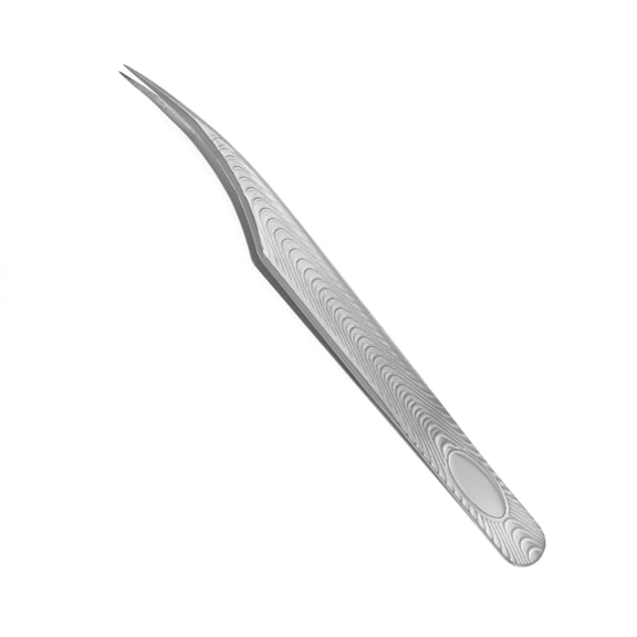 Unique Bargains 1 Pc Women Dolphin Eyelash Extension Tweezers for Vacation Silver Tone Stainless Steel