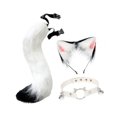 thumbnail image 3 of Orejas y cola larga falsas, regalos divertidos para mujeres y niñas, diadema para cosplay, baile de graduación blanco, 3 of 9