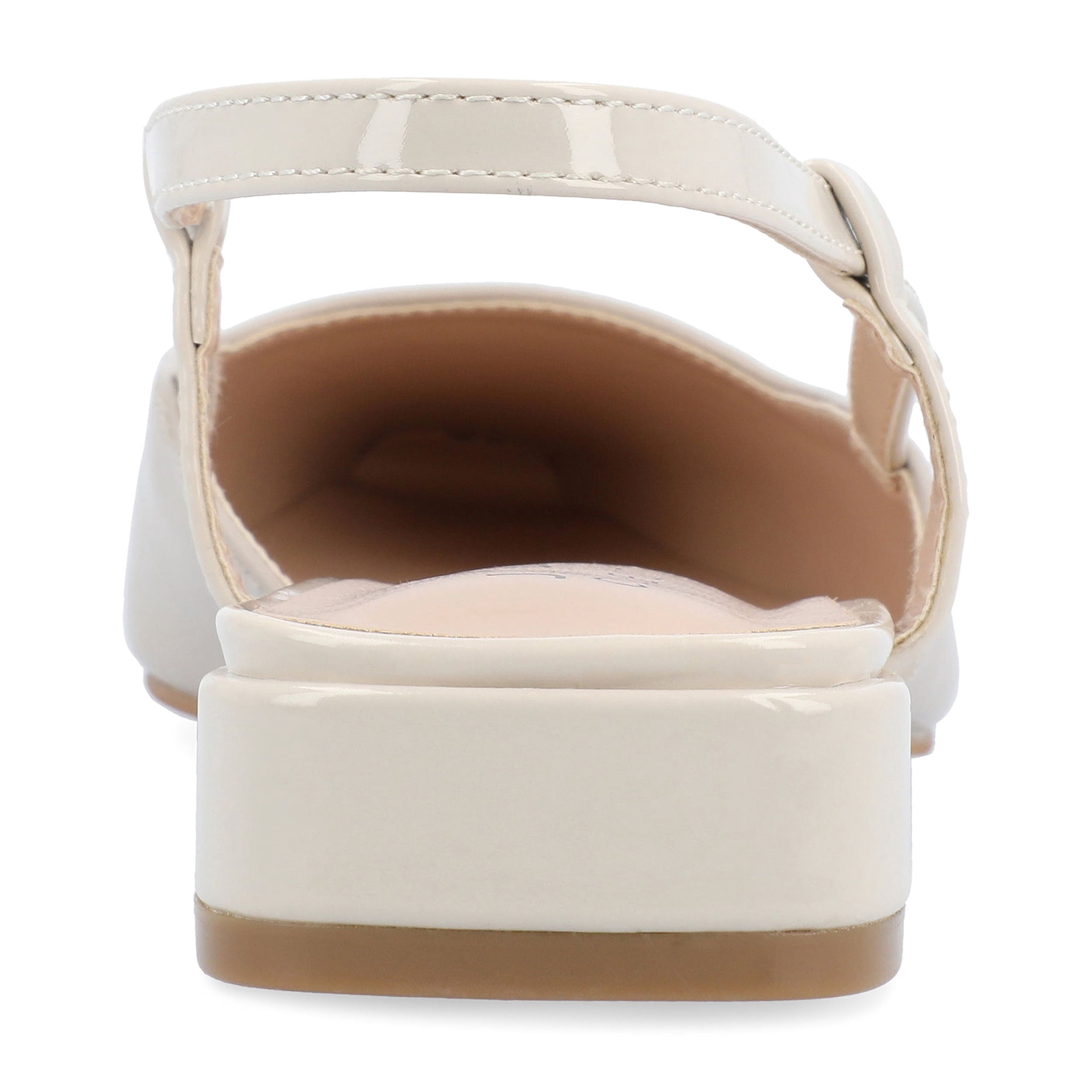 Journee Womens Paislee Sling Back Block Heel Square Toe Flats