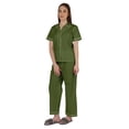 thumbnail image 3 of Inkmeso Ensemble de Pyjama en Coton pour Femmes Manches Courtes Classiques 2 Pcs Chemise & Pyjama Loungewear, 3 of 7