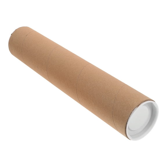 Supvox Khaki Kraft Paper Storage Tube for Posters Paintings and Wedding Decoration Crafts