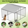 thumbnail image 5 of Huloretions Outdoor Dog Kennel,10x10ft Heavy Duty Dog Kennel Outdoor,With Waterproof Cover & Lockable Door,Large Outdoor Dog Kennel,Outside  Dog Kennel With Roof,Outside Kennel For Large Dogs, 5 of 6