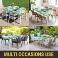 thumbnail image 5 of St. Patrick's Day Table Cloths for 3 Foot Rectangle Tables, Green Shamrock Hat Ladybirds Daisy Rainbow Patio Waterproof Elastic Fitted Tablecloths, Washable Rectangular Table Cover for Camping, 5 of 8