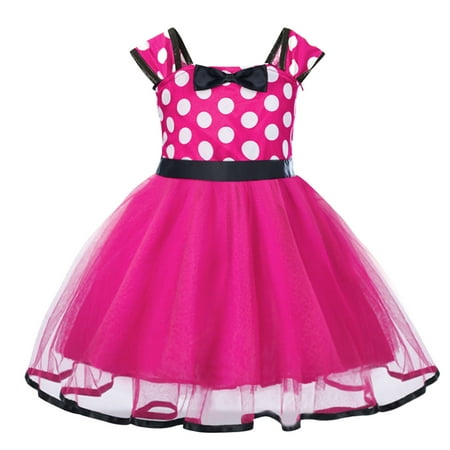 

Kids Girls Spring Summer Fashion Polka Dot Print Mesh Puffy Dress Sleeveless Dress Performance Flower Outfits for Baby Girls Gown for Girls Summer Dress Girls Size 8 Fit and Flare Girls Dress Girls
