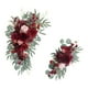 thumbnail image 2 of 2x arco de boda flores artificiales florales Swag hojas guirnalda de flores hecha a mano guirnaldas de flores de boda para pared de fiesta, 2 of 8