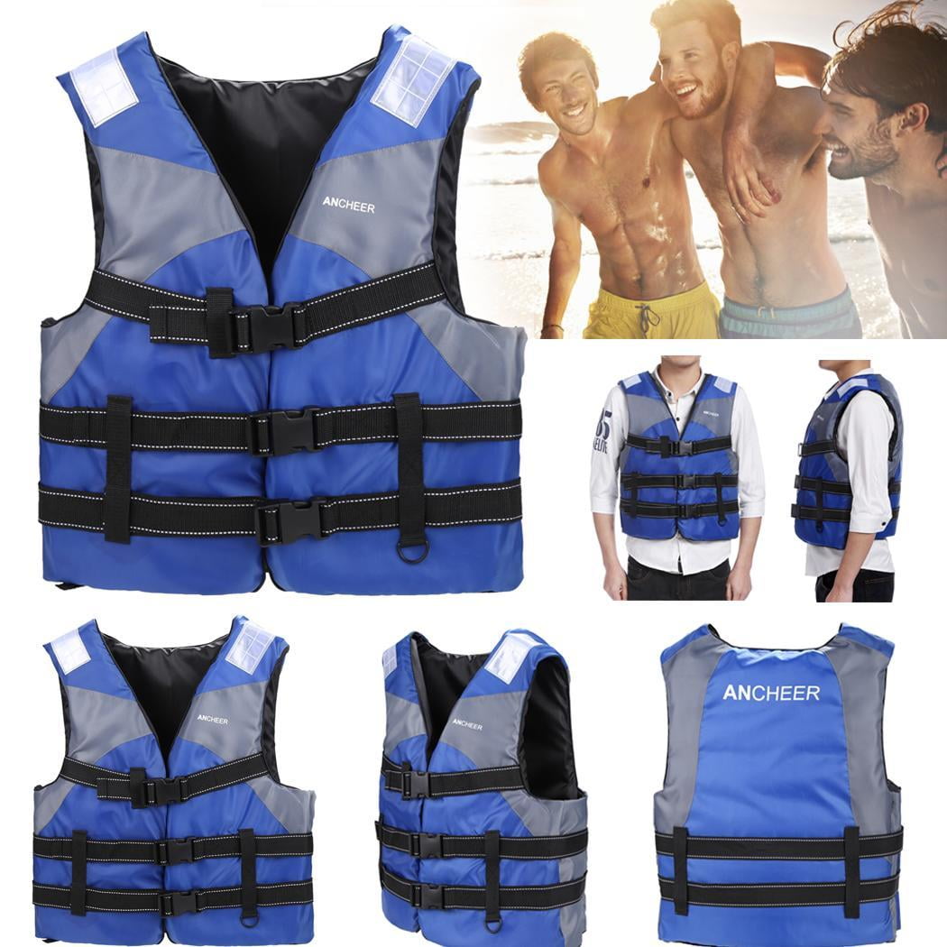 Elecmall Adult Life Jacket Swimming Boating Drift Ski Foam Vest by