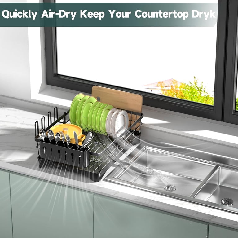 AOKIWO Stainless Steel Dish Drying Rack, Large photo 4