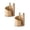 A 2PCS, variant on Mountain Paper Towel Holder Countertop with Wood Round Base and Holder, Natural Wood Paper Towel Holder, Suitable for Living Room, Kitchen, Dining Table