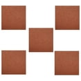 thumbnail image 1 of Furnish My Place Modern Plush Solid Rust Color Rug - Pets and Kids Friendly Rug, Indoor/Outdoor Mat, Area Rugs Great for Kids, Pets, Event, Living Room, Made in USA, 3' x 3' Square - Set of 5, 1 of 12