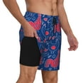 thumbnail image 2 of Fotbe Chicken and Rooster Traje de Baño para Hombre – Shorts de Natación de Secado Rápido con Forro y Bolsillos-Large, 2 of 6