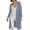 Light Blue, variant on Womens Long Sweater Coat Cardigan Open Front Soft Knitted Outerwear For Fall Winter Draped Tunic Style