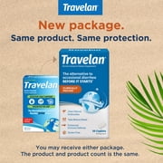 TRAVELAN Anti Diarrhea Travel Medicine for Gas Relief, Bloating, Cramping and Digestive Support, Natural Colostrum Dietary and Immune Support Supplement, Blister Pack for Travel, 30 Pills