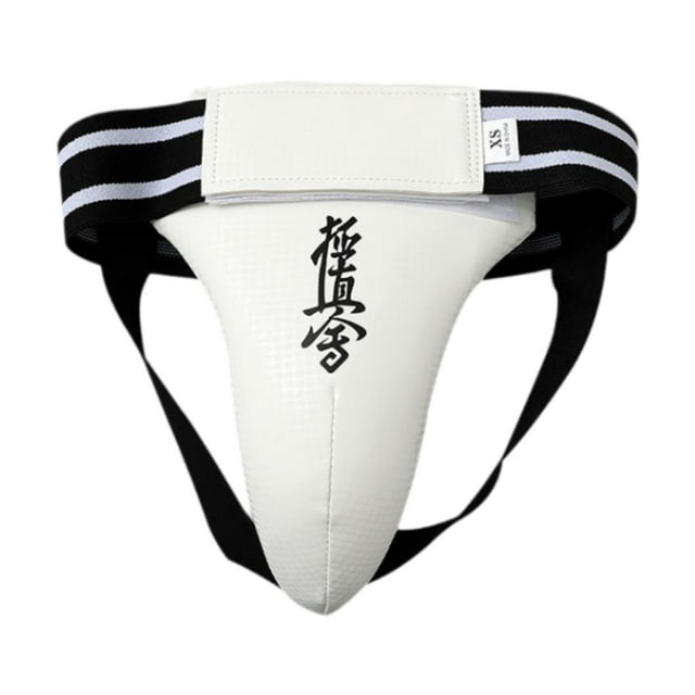 DYNWAVECA Groin Protector for Boxing Taekwondo Groin Guard for Sanda Sparring Exercise XS