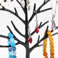 thumbnail image 3 of estante de metal para pendientes, organizador de collares, soporte para joyas, pantalla decorativa, soporte para árbol multifuncional, ónix, negro, 3 of 5