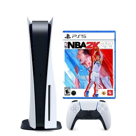 Sony Playstation 5 Disc Version with NBA 2K22 Standard Edition Bundle