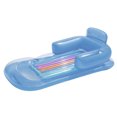 thumbnail image 3 of Cama Flotante Inflable Wdftyju con Sillón Reclinable para Piscina Barandilla Playa Verano Azul, 3 of 9