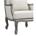 thumbnail image 7 of Bowery Hill Upholstery Chair with Pillow in Cream Linen Fabric and Brown, 7 of 7