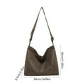 thumbnail image 3 of JingChun Leather Tote Bag Casual Hobo Crossbody Shoulder Bag for Women and Men Large Purse Messenger Bag Travel Work, 3 of 6