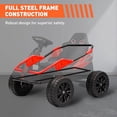 thumbnail image 4 of Roromall 24V Ride On Toy for Kids, 6MPH 200W 4x4 Ride On Car w/Parent Remote, Metal Frame, Headlights, Shock Absorbers, Music, Horn, Battery Powered Electric Cars for 3+ Years Old, 4 of 7
