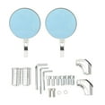 thumbnail image 2 of Motorcycle Round Bar End Mirrors Anti  Blue Mirror For M8 M10 Mirror Holders, 2 of 8