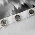 thumbnail image 4 of jejeloiu Tropical Botanical Pine Curtains Pack of 2 (42x84 Each),Natural Landscape Mountain Curtains Blackout,Gray Black Bedroom Curtains For Adults,Luxury Bedroom Decor, 4 of 6