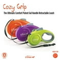 thumbnail image 4 of Cozy Grip Retractable Dog Leash Size S (Green/Grey), 4 of 5