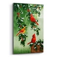 thumbnail image 2 of Epic Art 'Cardinals Hollies with Snow' by Crista Forest, Acrylic Glass Wall Art, 16"x24", 2 of 8