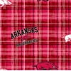 University of Arkansas Cotton Plaid College Print-Sold by the Yard