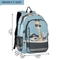 thumbnail image 2 of FORMRS Unisex School Backpack 17" Student Travel Bag with Laptop Compartment, Pirate Animals, 2 of 7