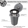 thumbnail image 3 of Filtre Réutilisable pour Cuisinart, Compatible avec Cuisinart SS-RFC HomeBarista Filtre Réutilisable, Gris Foncé (2 Pack), 3 of 5