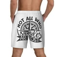 thumbnail image 4 of Haiem Not All Who Wander Are Lost2 Men'S Quick-Dry Swim Trunks: Comfortable Beach Shorts With Mesh Lining And Pockets - Ideal For Swimming And Sunbathing Xx-Large, 4 of 9