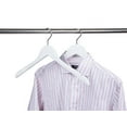 thumbnail image 2 of White Wooden Dress-Shirt Hanger, 2 of 5