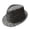 Dark Gray, variant on Men Women Jazz Hat Solid British Sun Travel Unisex Adjustable Summer Outdoor Wide Brim Fedora Fedoras, Grey