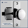 thumbnail image 4 of Five Oceans Boat Door Lock, Marine Door Latch, Door Knob Chrome-Plated Finish, Surface Mount, for RV Camper Boat Trailer Truks - FO1409, 4 of 7