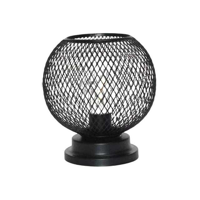 facefd Lantern Desk Lamp Modern Decor Iron Night Light for NightStand Home Bedside Style A
