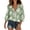 Green B3, variant on Edvintorg Shirts for Women Trendy Plus Size Floral Printed 3/4 Sleeve V Neck Casual Loose Pullover Top Women's Clothes Blue XL
