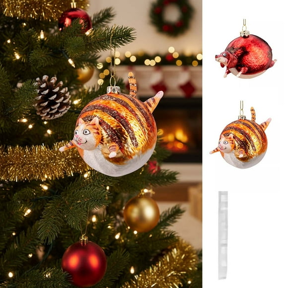 YYV Holiday Ornaments Woodland Forest Ornaments Forest Christmas Ornaments Rustic Woodland Animal Pinecone Mushroom Deer Hanging Tree Decorations Cabin Lodge Holiday Decor Forest Ornaments