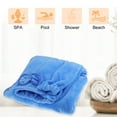 thumbnail image 5 of Unique Bargains Bath Wrap Towel for Women Shower Adjustable Closure Bath Wrap with Pocket Blue, 5 of 7