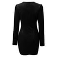 thumbnail image 3 of Ketyyh-chn99 Robes pour Femmes Robe d'Été Robe Maxi Soirée Élégante Robes Formelles Robe de Soirée pour Invitée de Mariage Noir, TG, 3 of 5