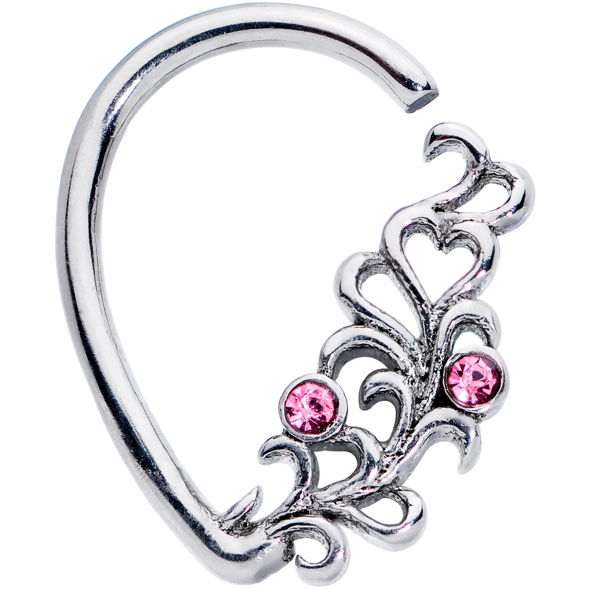 Body Candy 3/8 16G 316L Steel Climbing Dragon Left Heart Closure Ring Daith Helix Tragus Rook 10mm Body Candy 3/8 16G 316L Steel Climbing Dragon Left Heart Closure Ring Daith Helix Tragus Rook 10mm