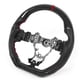 thumbnail image 2 of Volante de fibra de carbono de cuero preperforado de napa con costuras rojas apto para Subaru WRX/STI 2015-2020 Jadeshay A, 2 of 8