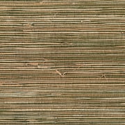 Kenneth James Mai Khaki Grasscloth Wallpaper