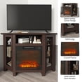 thumbnail image 6 of Boyel Living 45" Fireplace Corner TV Stand w/ 18" Electric Fireplace, Farmhouse Entertainment Center Media Console with Storage, Brown, 6 of 12
