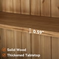 thumbnail image 4 of 5-Tier Tall Solid Wood Bookcase, Large Floor Standing Bookshelf with Heavy-Duty Shelves, Rustic 5-Shelf Display Storage Rack for Home Office, Living Room, Library, 4 of 9