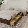 thumbnail image 3 of Nexera Full Size Storage Wood Bed Frame with 3 Drawers, Truffle, 3 of 8